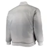 Indiana hoosiers gray satin varsity jacket 2