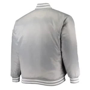Indiana hoosiers gray satin varsity jacket 2