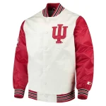 Indiana Hoosiers The Rookie White/Red Satin Jacket