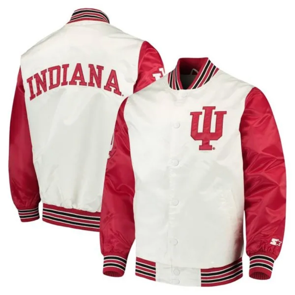 Indiana hoosiers the rookie satin varsity jacket 3