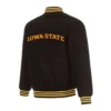 Iowa hawkeyes black wool varsity jacket 1