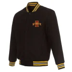 Iowa Hawkeyes One Color Black Wool Jacket