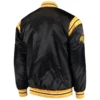 Iowa hawkeyes enforcer full snap satin varsity jacket black 2