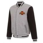 Iowa Hawkeyes Two Tone Wool/Leather Jacket