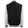 Iowa hawkeyes helmet blackwhite wool leather varsity jacket 2