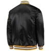 Iowa hawkeyes o line black satin varsity jacket 2