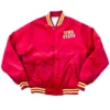 Iowa state cyclones 90s red satin varsity jacket 1