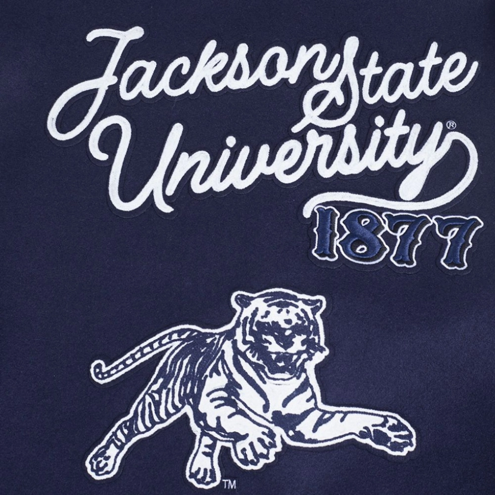 Jackson state tigers classic wool leather varsity patch