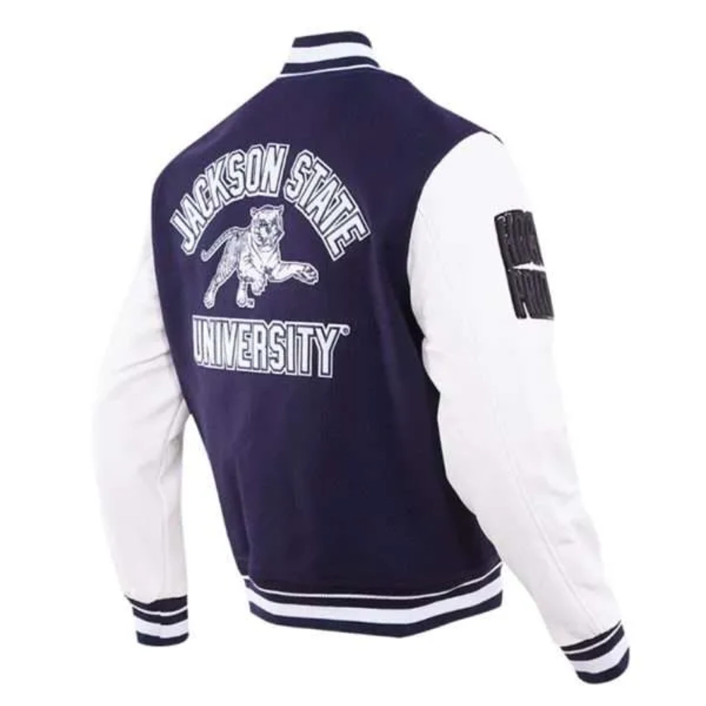 Jackson state tigers classic wool varsity jacket 1