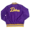 James madison dukes script purple satin varsity jacket 2