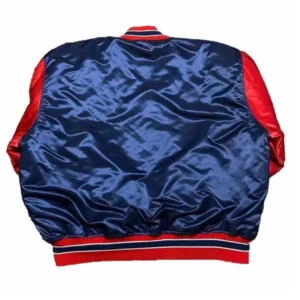 Jersey shore blueclaws navyred satin varsity jacket 2