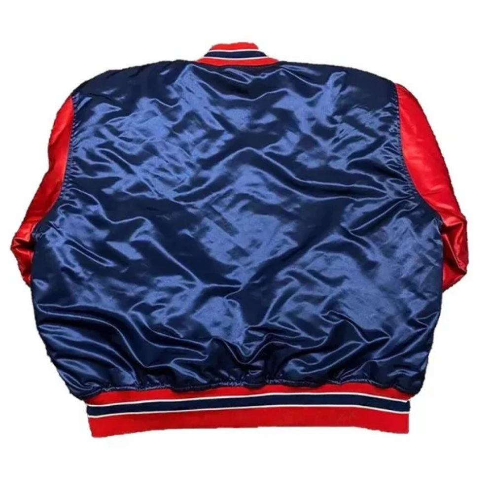Jersey shore blueclaws navyred satin varsity jacket 2