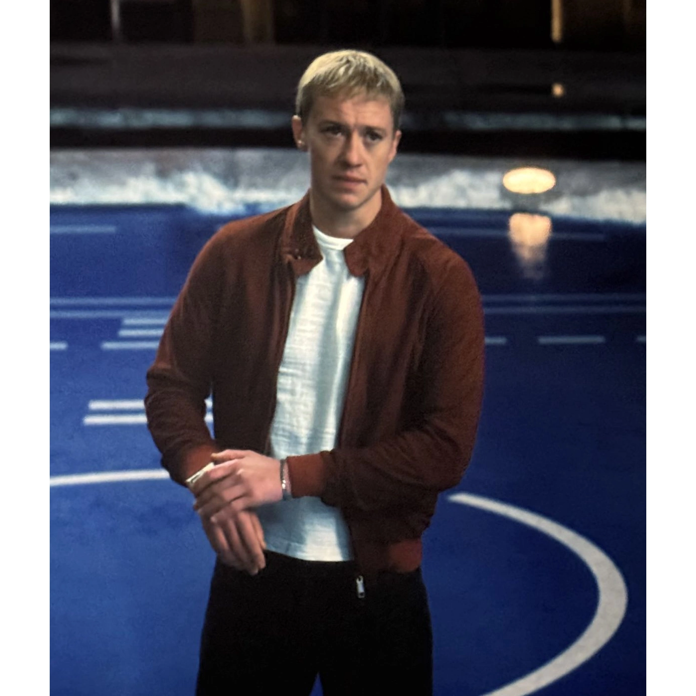 Johnny storm the fantastic four brown bomber jacket