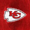 Kansas city chiefs the wild collective metallic bomber red polyester varsity jacket