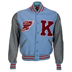 Kansas jayhawks 1964 letterman wool leather varsity jacket 1