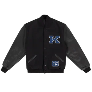 Kentucky wildcats 1965 university of black wool leather varsity jacket 2