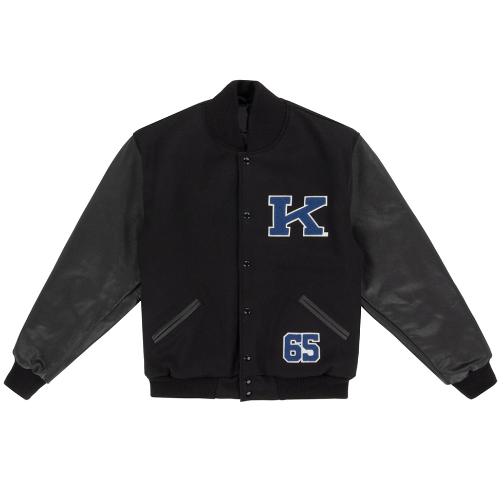 Kentucky wildcats 1965 university of black wool leather varsity jacket 2