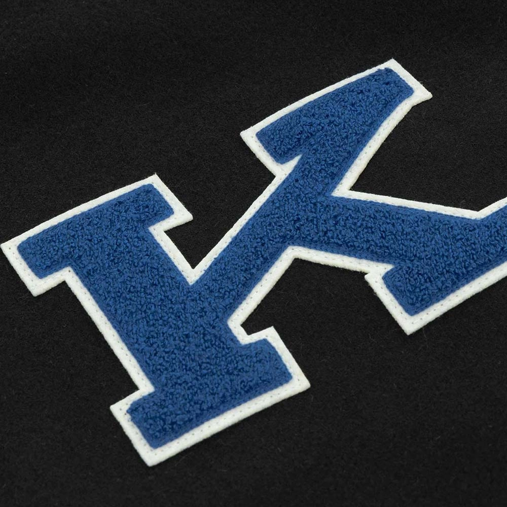 Kentucky wildcats 1965 university of black wool leather varsity jacket
