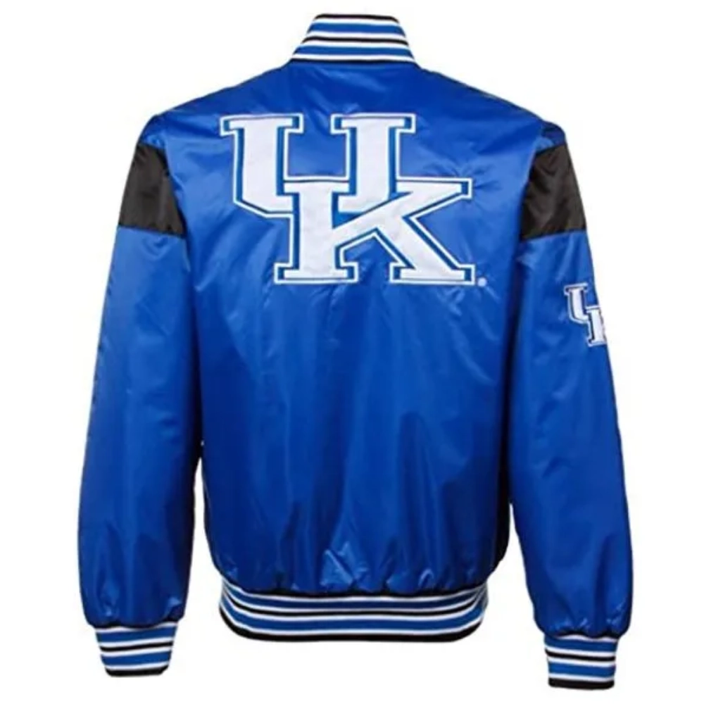 Kentucky wildcats blue satin varsity jacket 1