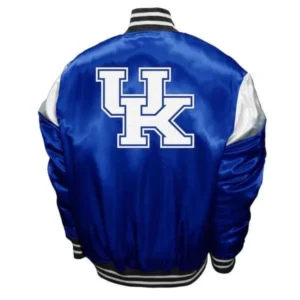 Kentucky wildcats power blue satin varsity jacket 1