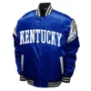 Kentucky wildcats power blue satin varsity jacket 3