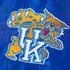 Kentucky wildcats script retro bomber blue satin varsity jacket 2
