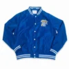 Kentucky wildcats script retro bomber blue satin varsity jacket 3