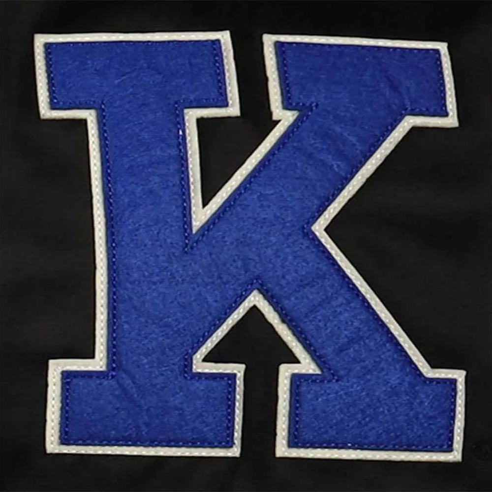 Kentucky wildcats windbreaker black satin varsity jacket 1