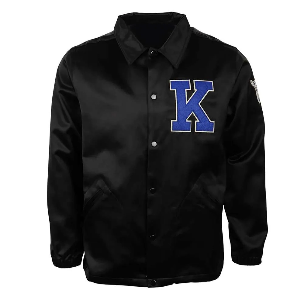 Kentucky wildcats windbreaker black satin varsity jacket 2