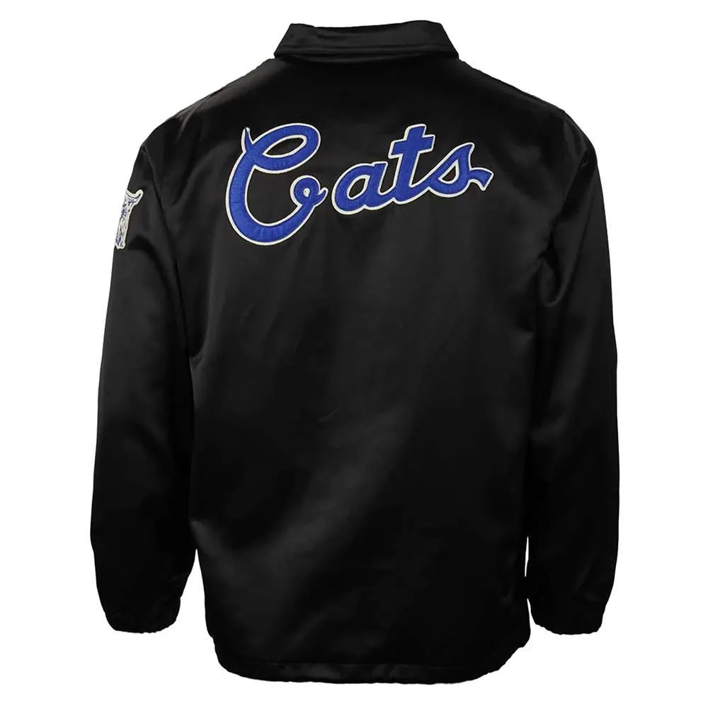 Kentucky wildcats windbreaker black satin varsity jacket 3