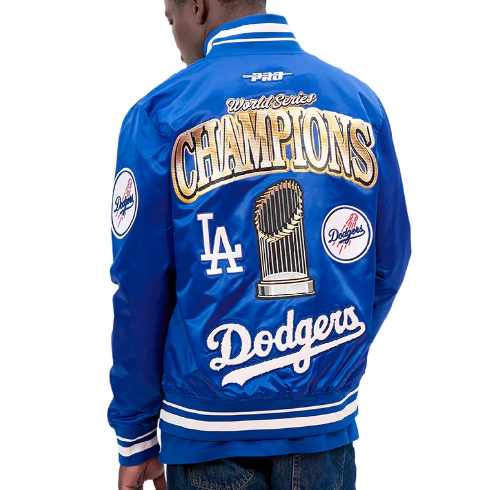 La dodgers mens world series 2025 varsity jacket