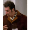 Lapel collar seinfeld brown jacket