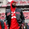 Lebron ohio state buckeyes satin jacket