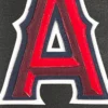 Los angeles angels black leather varsity jacket 3