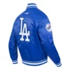 Los angeles dodgers city ransom blue satin jacket