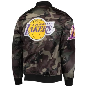 Los angeles lakers full snap camo satin