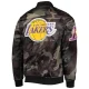 Los angeles lakers full snap camo satin