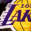 Los angeles lakers remix black varsity jacket