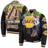 Los angeles lakers remix black wool jacket