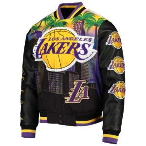Los angeles lakers remix varsity jacket