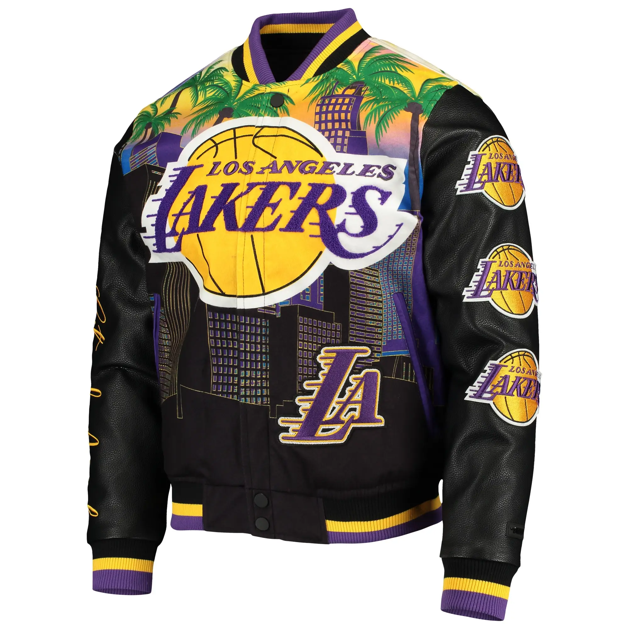 Los angeles lakers remix varsity jacket