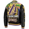 Los angeles lakers remix wool varsity jacket