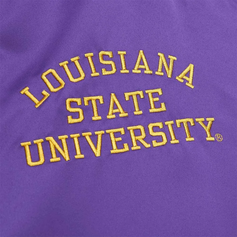 Louisiana state tigers purple satin varsity jacket 1