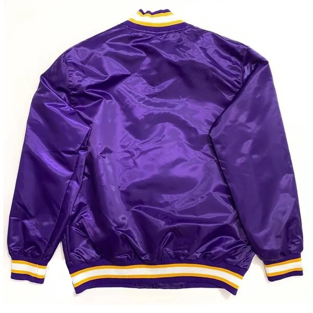 Louisiana state tigers vintage purple satin varsity jacket 1