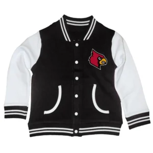 Louisville cardinals blackwhite wool varsity jacket 2