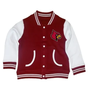 Louisville cardinals redwhite wool varsity jacket 1
