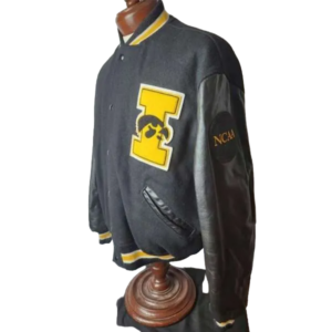 Lowa hawkeyes 80s wool black varsity jacket 1