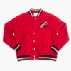 Maryland terrapins retro terps script red satin varsity jacket 3