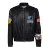 Memphis grizzlies jeff hamilton full leather jacket black 1