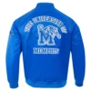 Memphis tigers classic blue satin varsity jacket